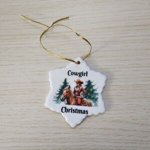 Cowgirl Christmas Ornament